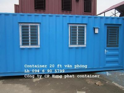 Container văn phòng 20 feet có toilet