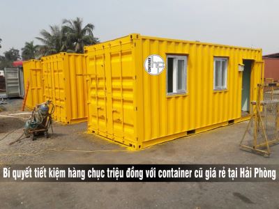 Bí quyết tiết kiệm hàng chục triệu đồng với container cũ giá rẻ tại Hải Phòng