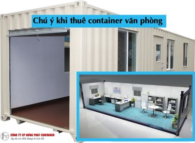 Chú ý khi thuê container văn phòng