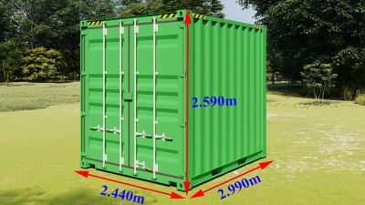 Kích thước container 10 feet ? Giá bán container 10 feet hiện nay
