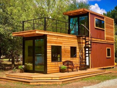Tham quan nhà container 2 tầng giá rẻ nhưng đầy đủ tiện nghi tại Mỹ