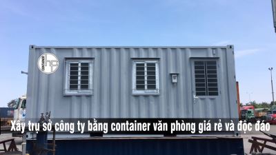 Xây trụ sở công ty bằng container văn phòng giá rẻ và độc đáo