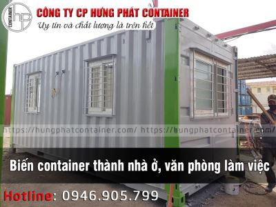 Biến container thành nhà ở, văn phòng làm việc