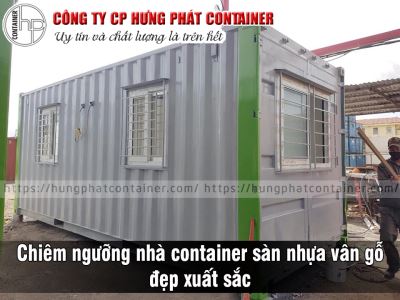 Chiêm ngưỡng nhà container sàn nhựa vân gỗ đẹp xuất sắc