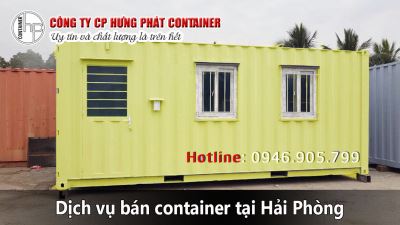 Dịch vụ bán container tại Hải Phòng