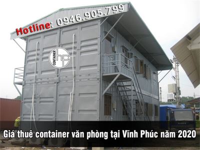 Giá thuê container văn phòng tại Vĩnh Phúc năm 2020