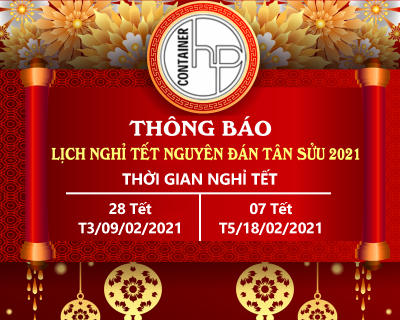 Lịch nghỉ Tết nguyên đán 2021 Tân Sửu-Hưng Phát Contaier