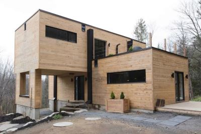 Nhà container ốp gỗ siêu đẹp tại Canada