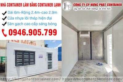 Nhà container từ vỏ cont lạnh 20ft xinh xắn mới nhất 2023