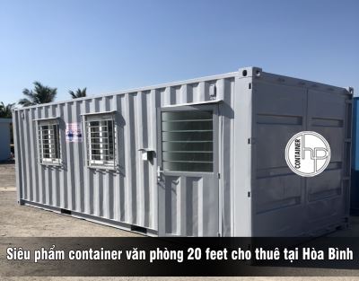 Siêu phẩm container văn phòng 20 feet cho thuê tại Hòa Bình