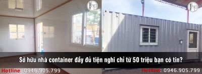 Sở hữu nhà container đầy đủ tiện nghi chỉ từ 50 triệu bạn có tin?