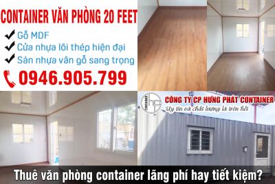 Thuê văn phòng container lãng phí hay tiết kiệm?