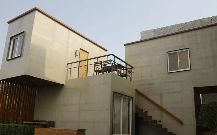 Mẫu nhà container cải tạo hoàn toàn vỏ ngoài