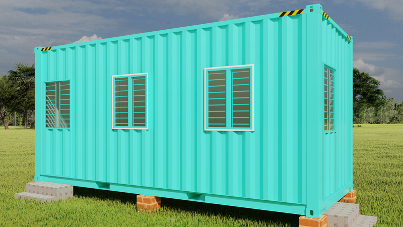 Có bao nhiêu cửa sổ và cửa ra vào trong 1 container văn phòng của Hưng Phát? - Ảnh 2