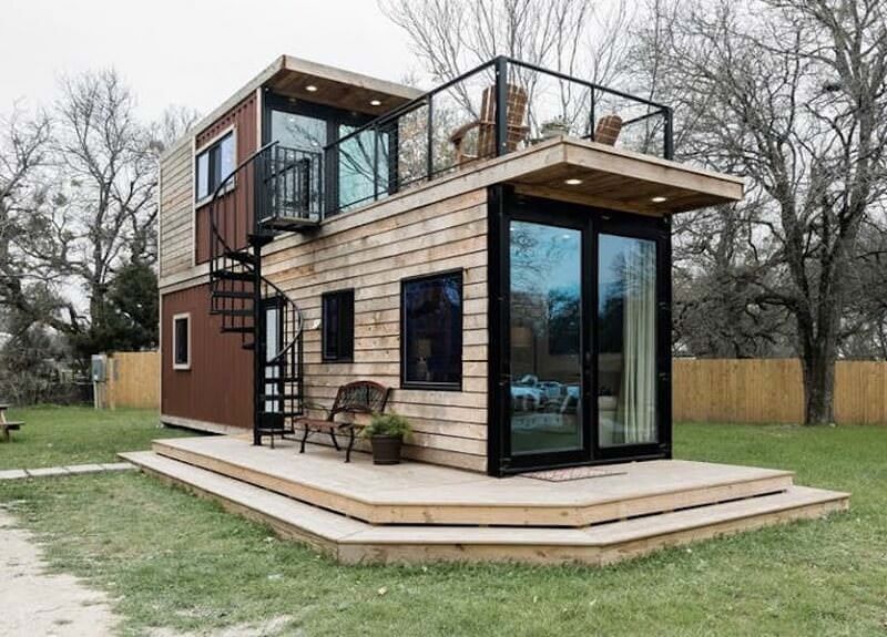 Bật mí top 10 mẫu container nhà 2 tầng tuyệt đẹp - Ảnh 11