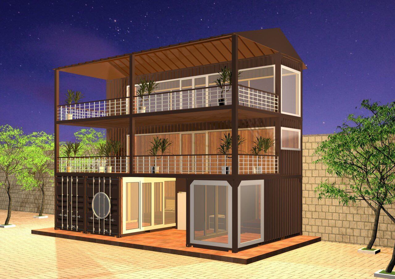 Bật mí top 10 mẫu container nhà 2 tầng tuyệt đẹp - Ảnh 1
