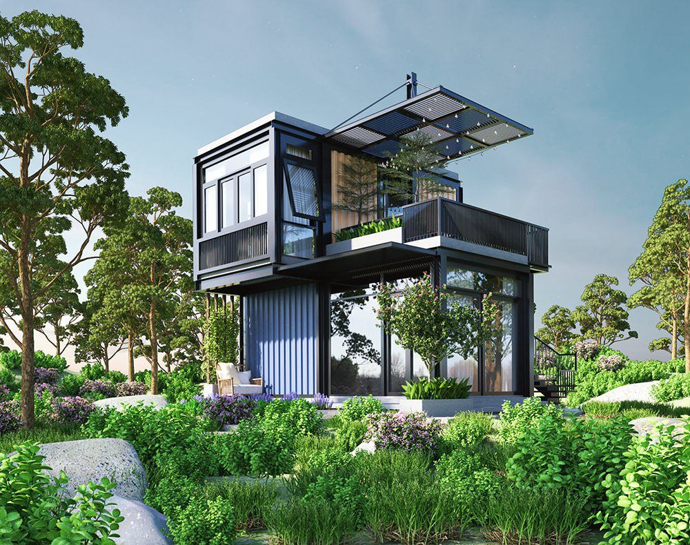 Bật mí top 10 mẫu container nhà 2 tầng tuyệt đẹp - Ảnh 6