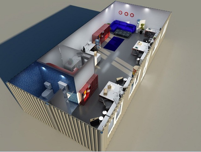 Container văn phòng có thể lắp đặt toilet không? - Ảnh 2