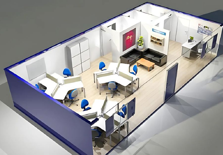 Container văn phòng làm từ vỏ container lạnh giá siêu tốt