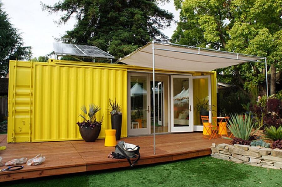 Mẫu nhà container đẹp 1 tầng từ container văn phòng - Ảnh 2