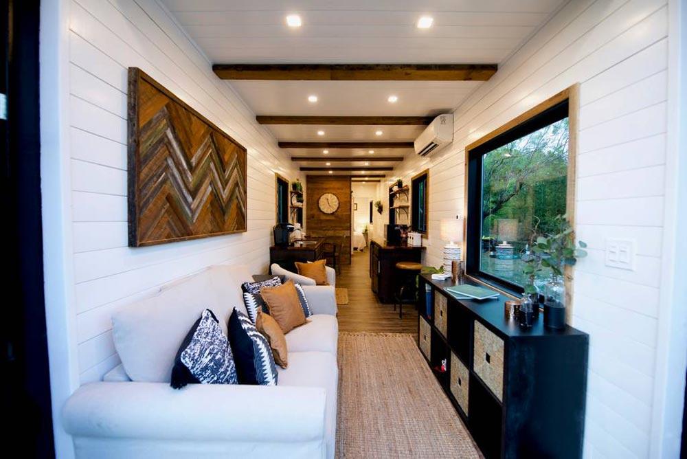 nhà container 2 tầng bằng gỗ