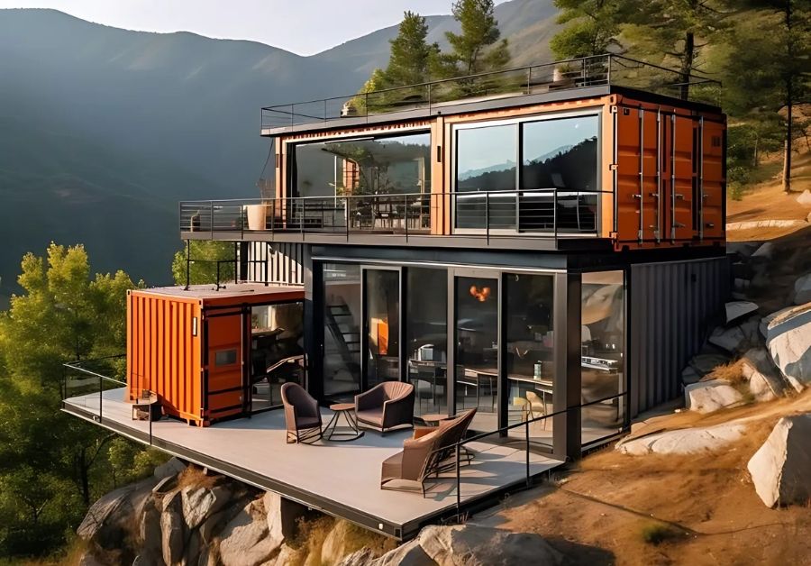 Tổng hợp 20+ Mẫu nhà container 40 feet 2 tầng siêu đẹp - Ảnh 15