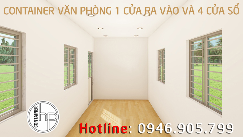 Có bao nhiêu cửa sổ và cửa ra vào trong 1 container văn phòng của Hưng Phát? - Ảnh 1