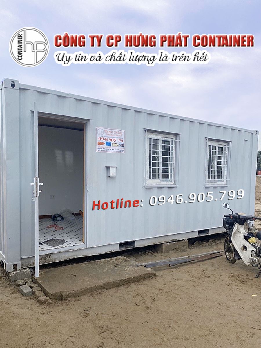 Container văn phòng 20 feet ốp gỗ Melamine - Ảnh 1