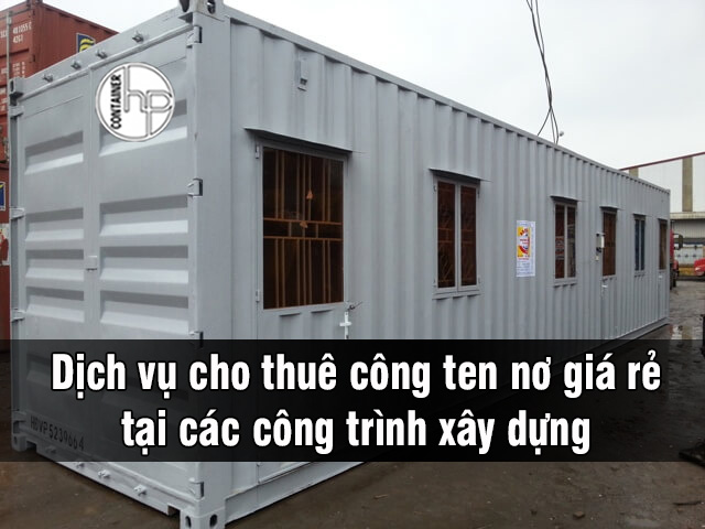 Thue container tại các công trình xây dựng