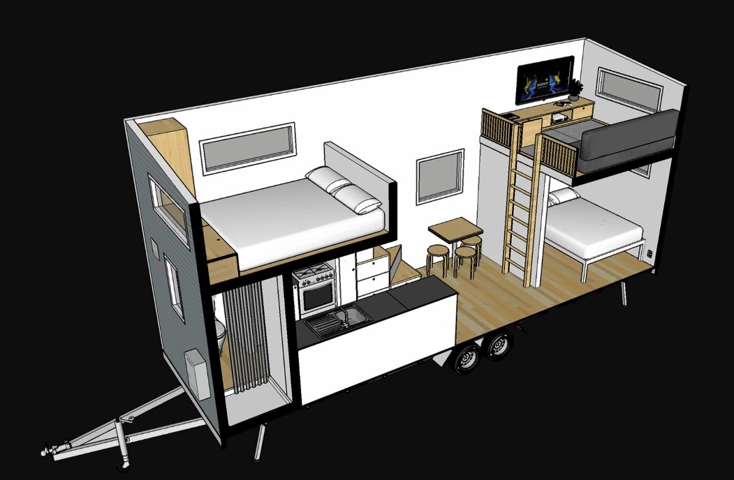 Say đắm trước vẻ đẹp của nhà container cho 6 người tại New Zealand